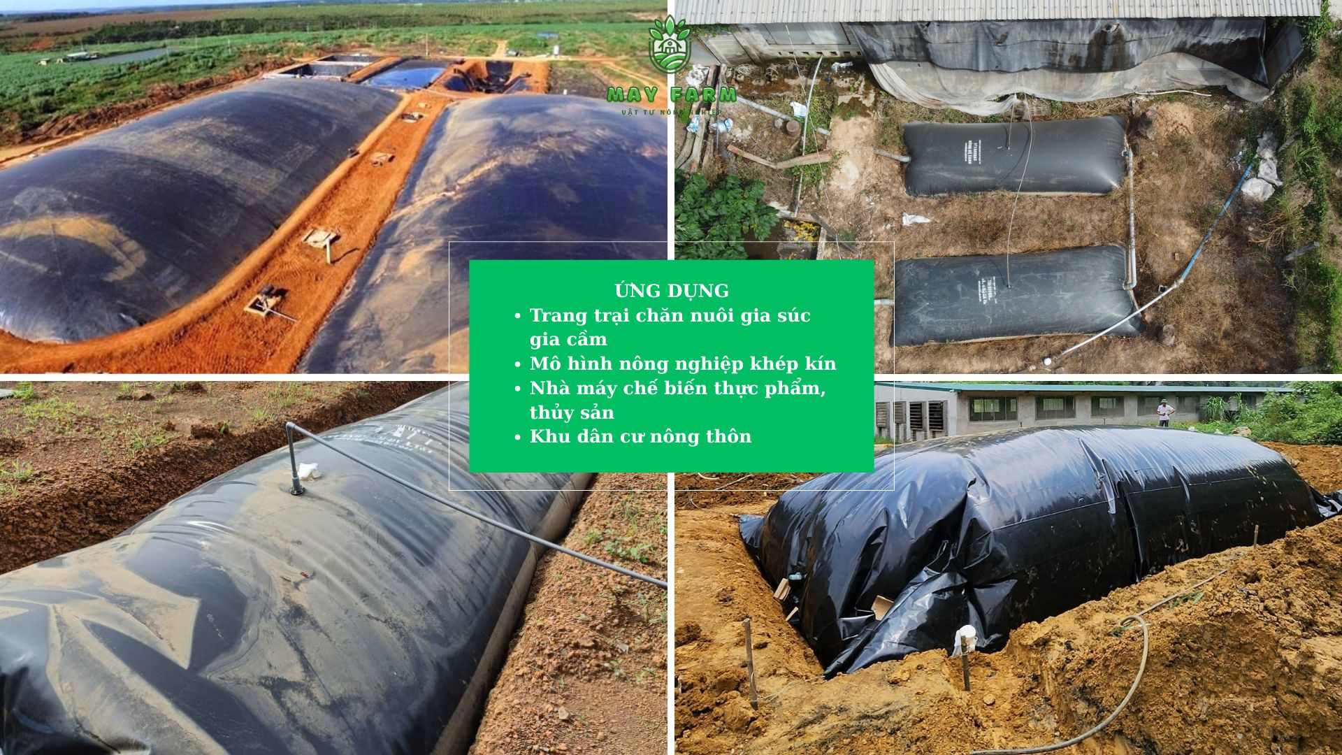 Ứng dụng của túi biogas HDPE trong thực tế