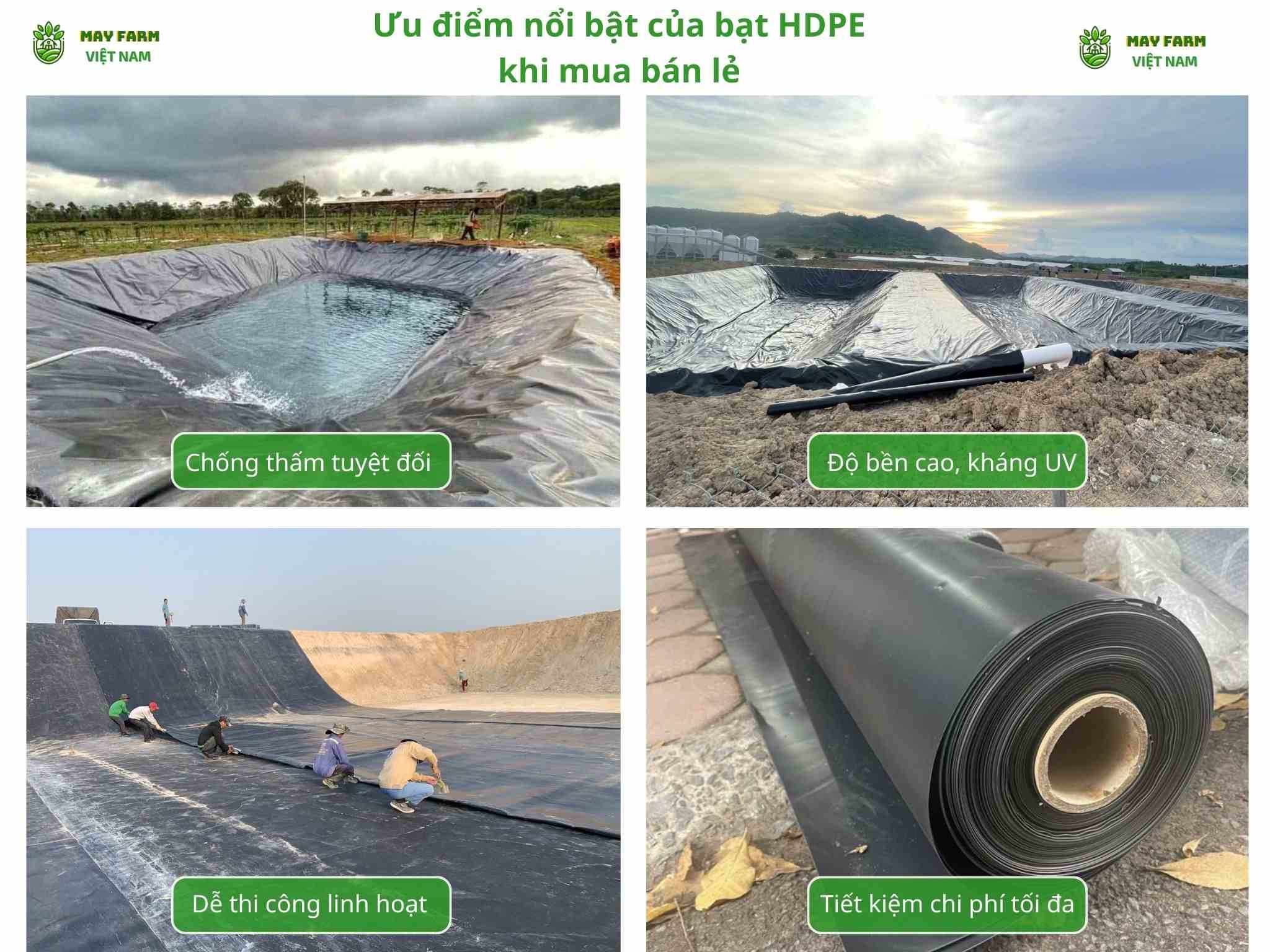 Ưu điểm nổi bật của bạt HDPE khi mua bán lẻ