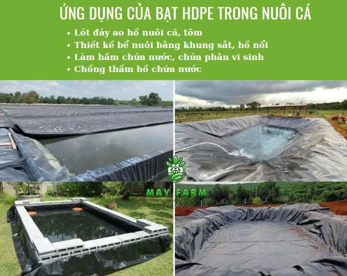 Ứng dụng của bạt HDPE trong nuôi cá