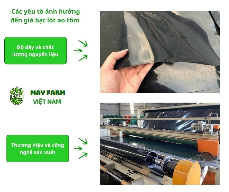  Các yếu tố ảnh hưởng đến giá bạt lót ao tôm