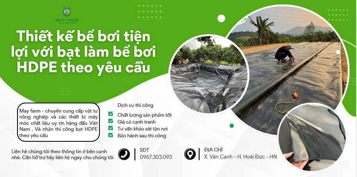 Thiết kế bể bơi tiện lợi với bạt làm bể bơi HDPE theo yêu cầu