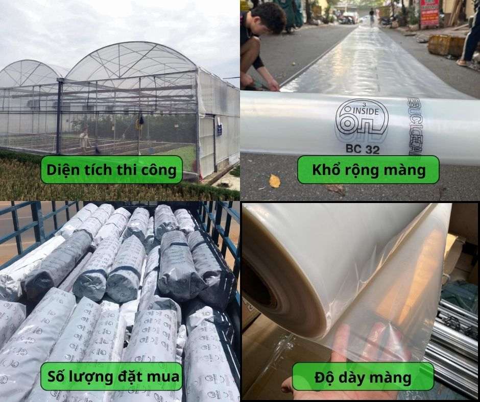 Những yếu tố ảnh hưởng đến giá màng nhà kính trồng rau thủy canh