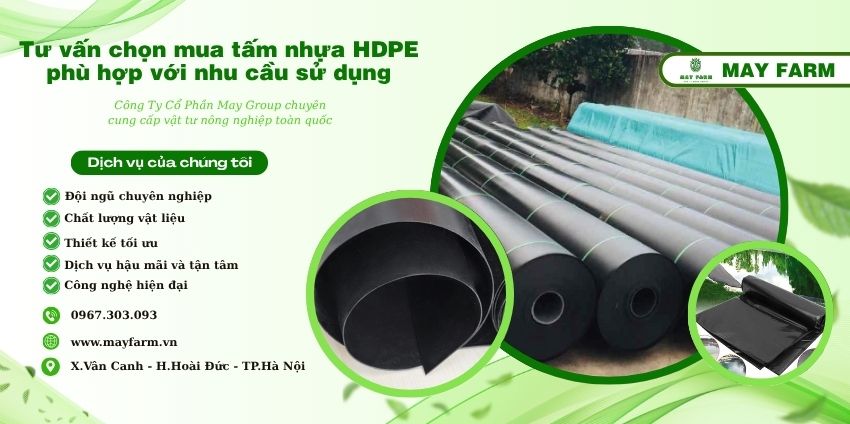 Tư vấn chọn mua tấm nhựa HDPE phù hợp với nhu cầu sử dụng