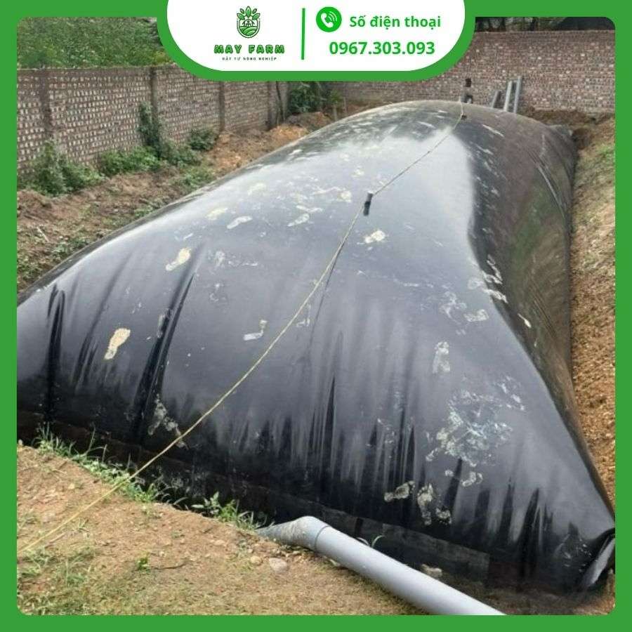 Túi khí biogas bể biogas bằng bạt HDPE
