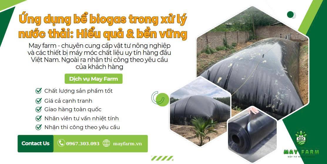 Ứng dụng bể biogas trong xử lý nước thải: Hiểu quả & bền vững