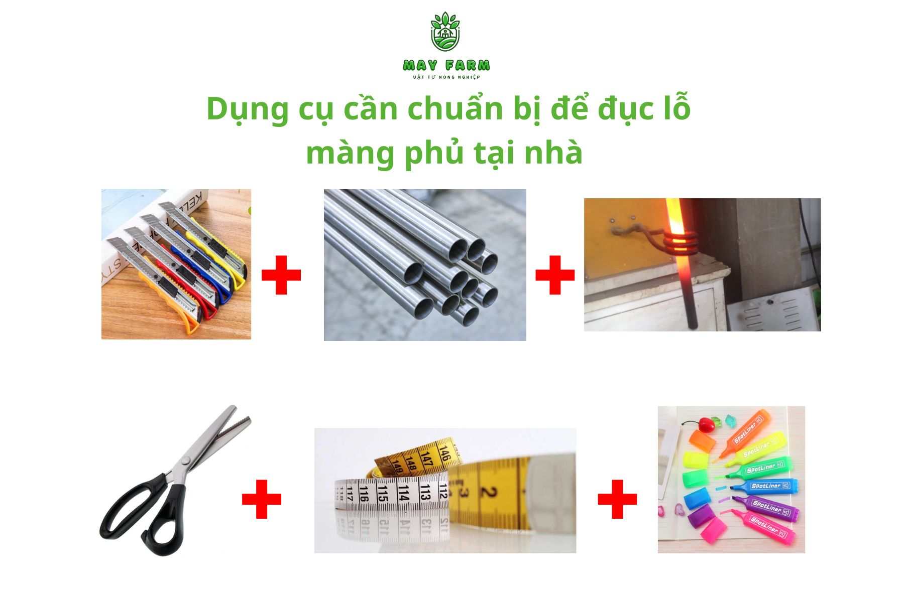  Dụng cụ cần chuẩn bị để đục lỗ màng phủ tại nhà