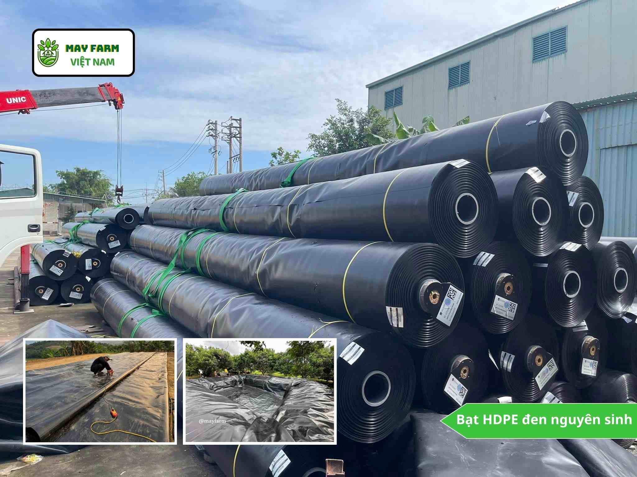 Bạt HDPE đen nguyên sinh 